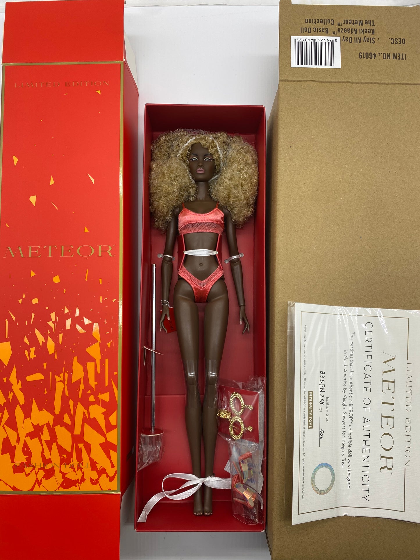 Integrity Toys Fashion Royalty Meteor Still Poppin Keeki Adaeze Doll W Club Mint New