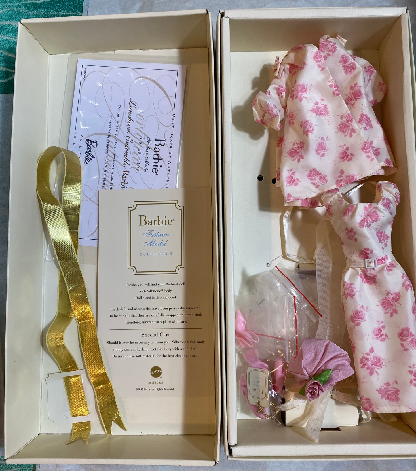 Silkstone Barbie Fashion Model Luncheon Ensemble Doll Full Outfit Box COA Mattel