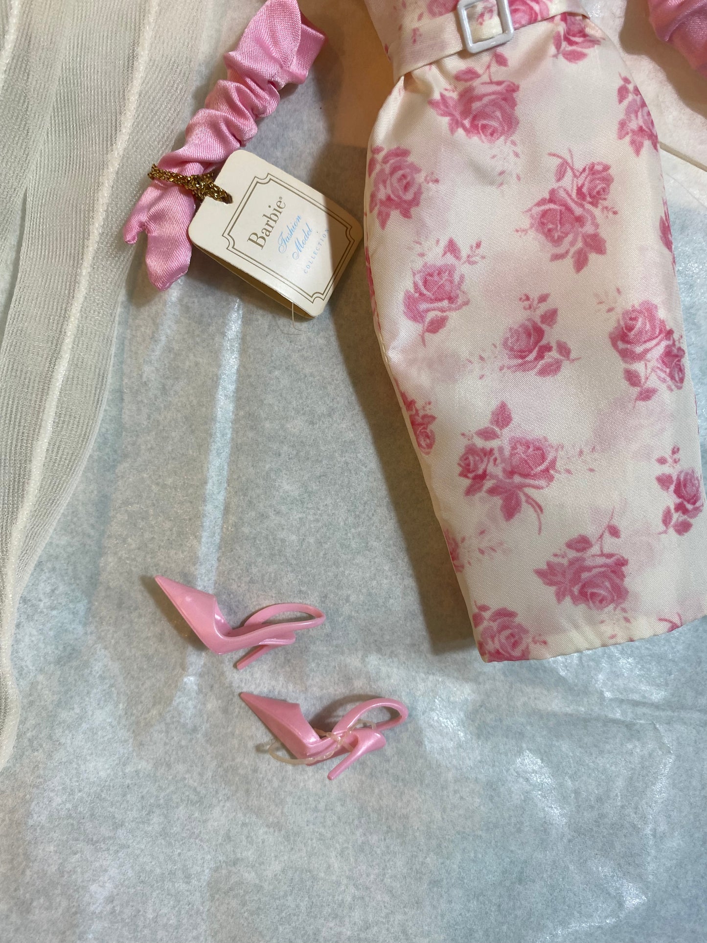 Silkstone Barbie Fashion Model Luncheon Ensemble Doll Full Outfit Box COA Mattel