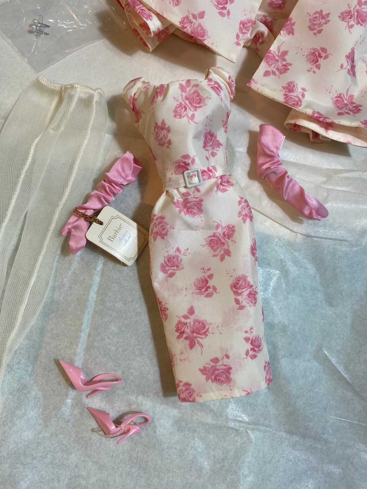 Silkstone Barbie Fashion Model Luncheon Ensemble Doll Full Outfit Box COA Mattel