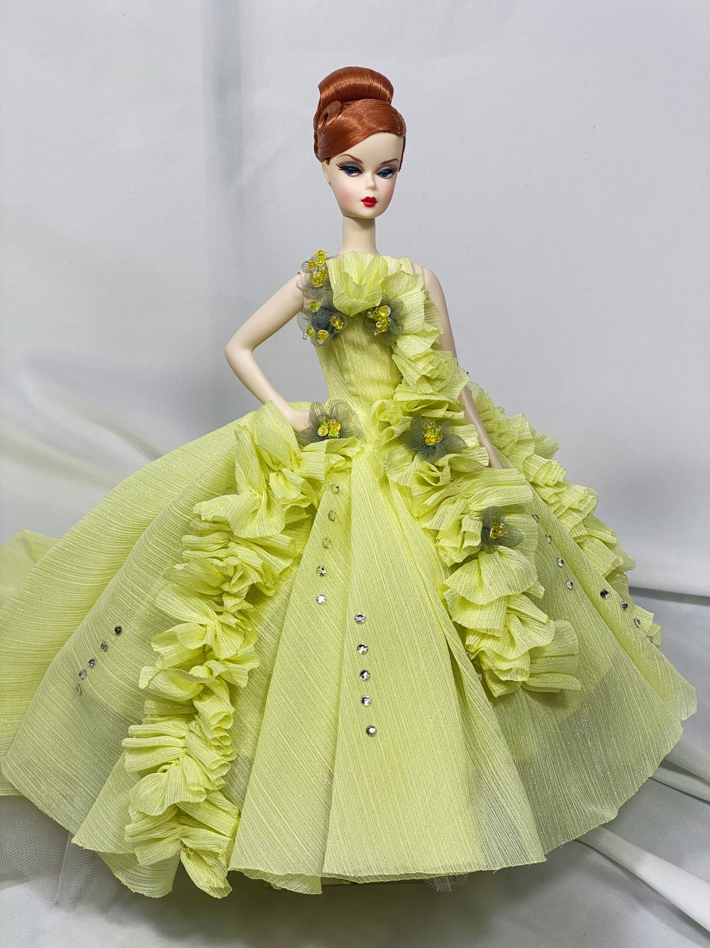 Gala Gown Handmade Atelier for Silkstone Barbie Fashion Model Doll Poppy Parker Integrity Toys