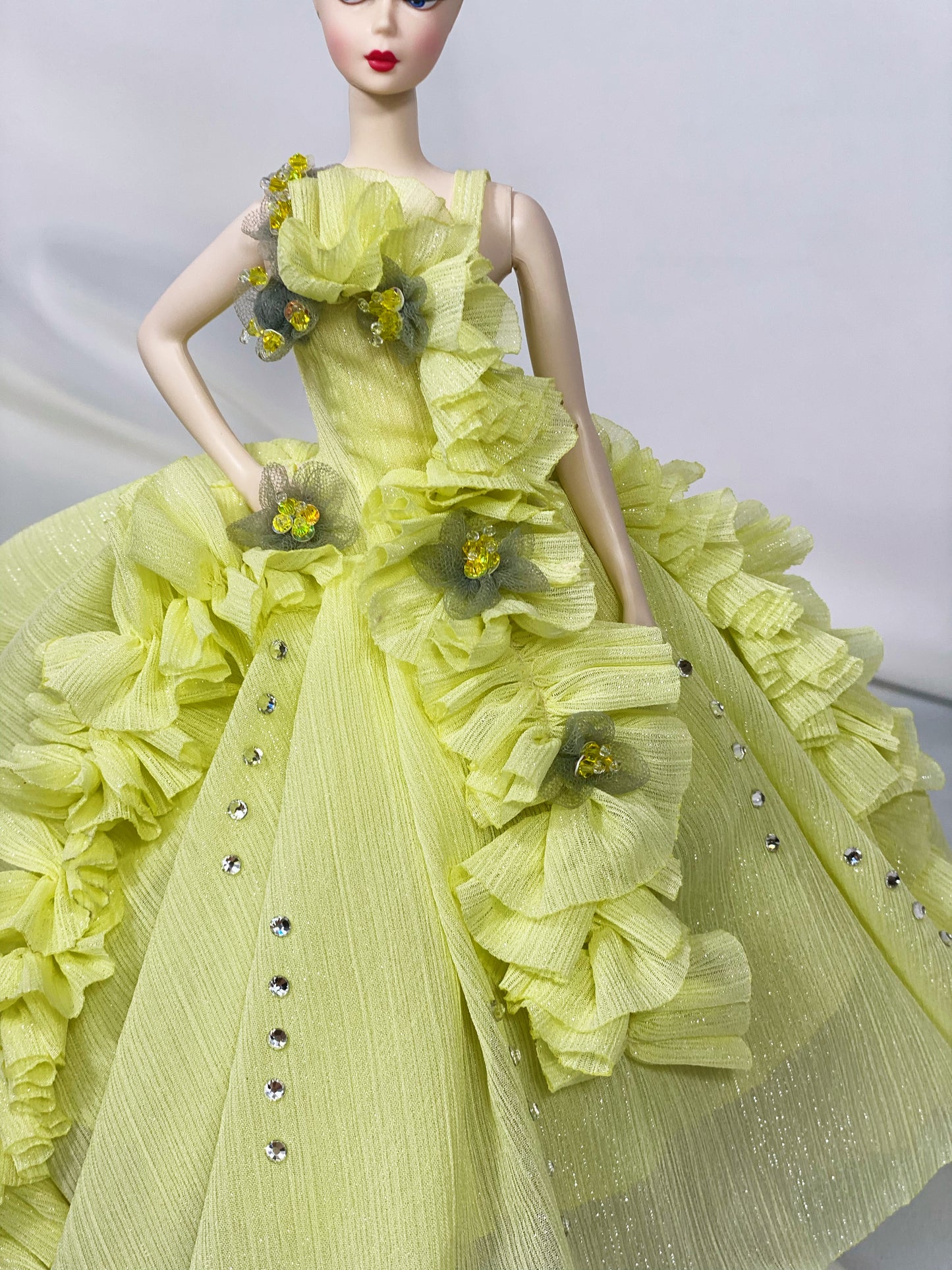 Gala Gown Handmade Atelier for Silkstone Barbie Fashion Model Doll Poppy Parker Integrity Toys