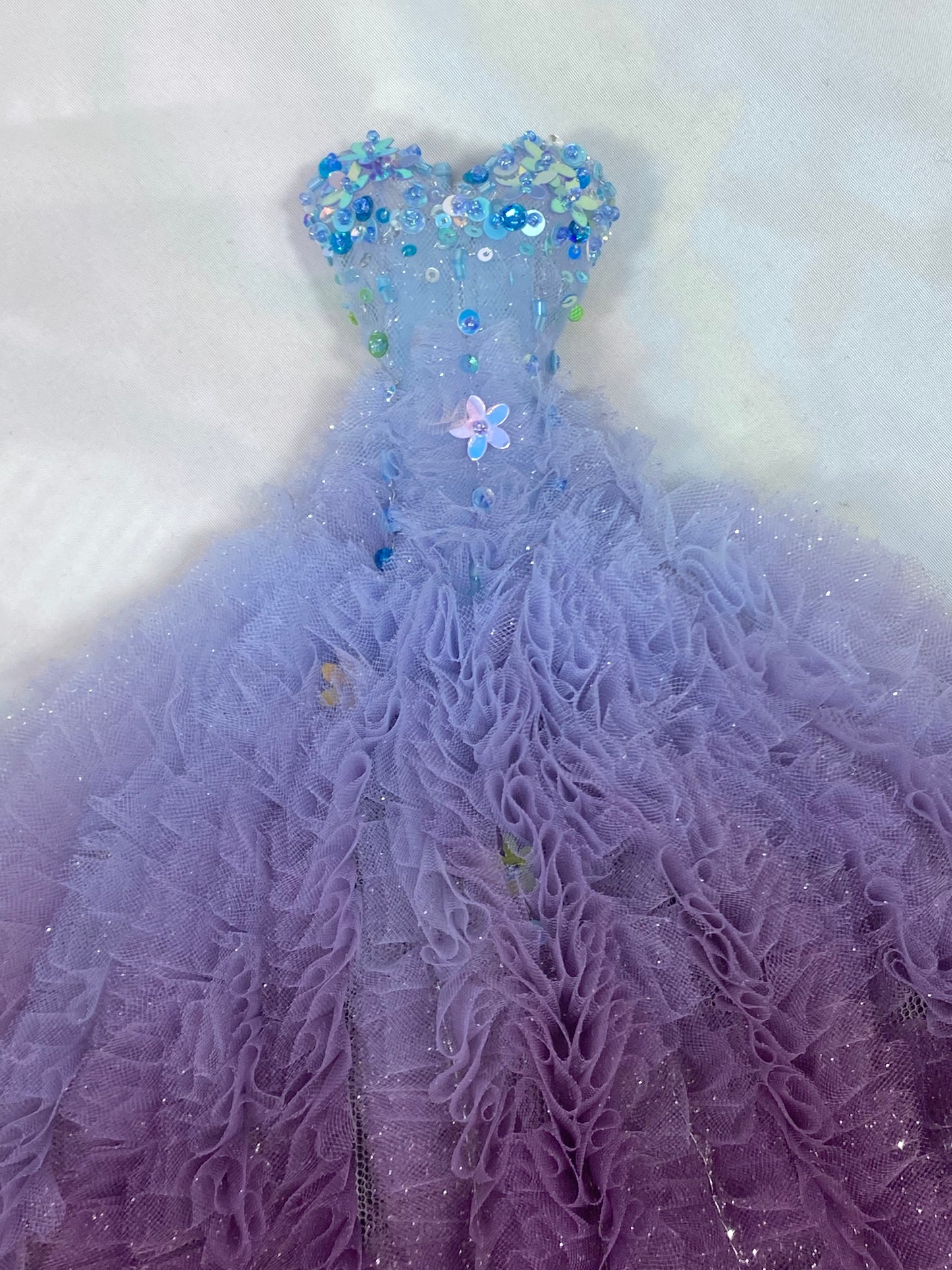 Beaded Purple Gown Handmade for Silkstone Barbie Fashion Model Doll Poppy Parker Integrity Toys