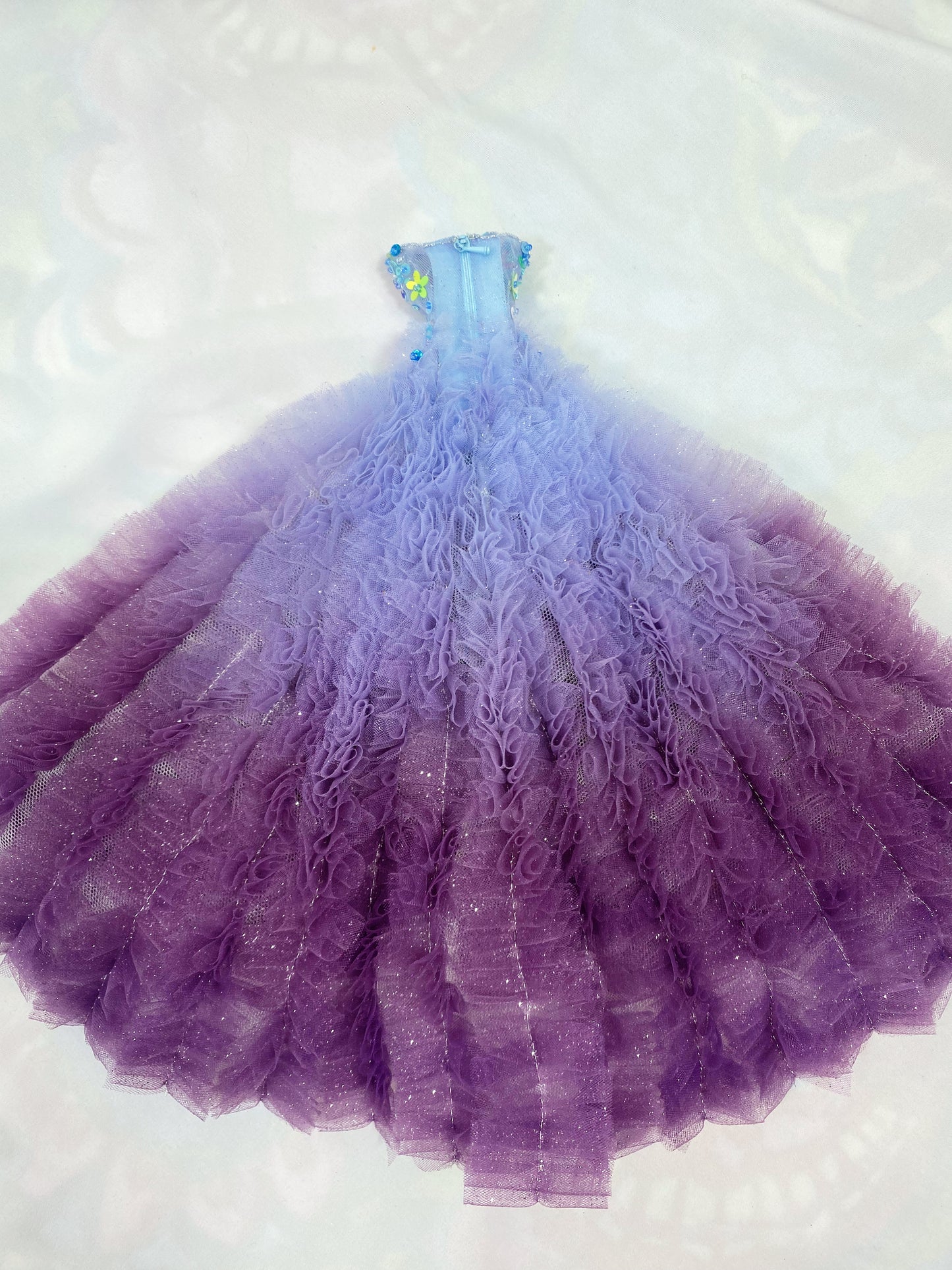Beaded Purple Gown Handmade for Silkstone Barbie Fashion Model Doll Poppy Parker Integrity Toys