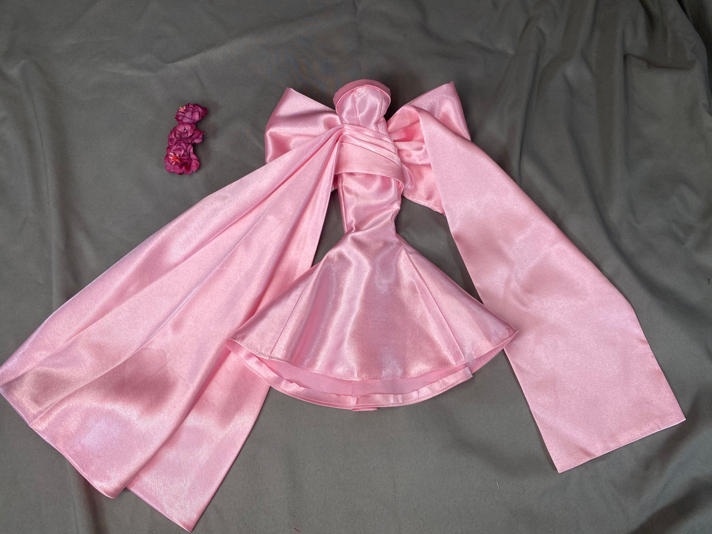 Pink Delphine Gown Handmade for Silkstone Barbie Fashion Model Doll Poppy Parker