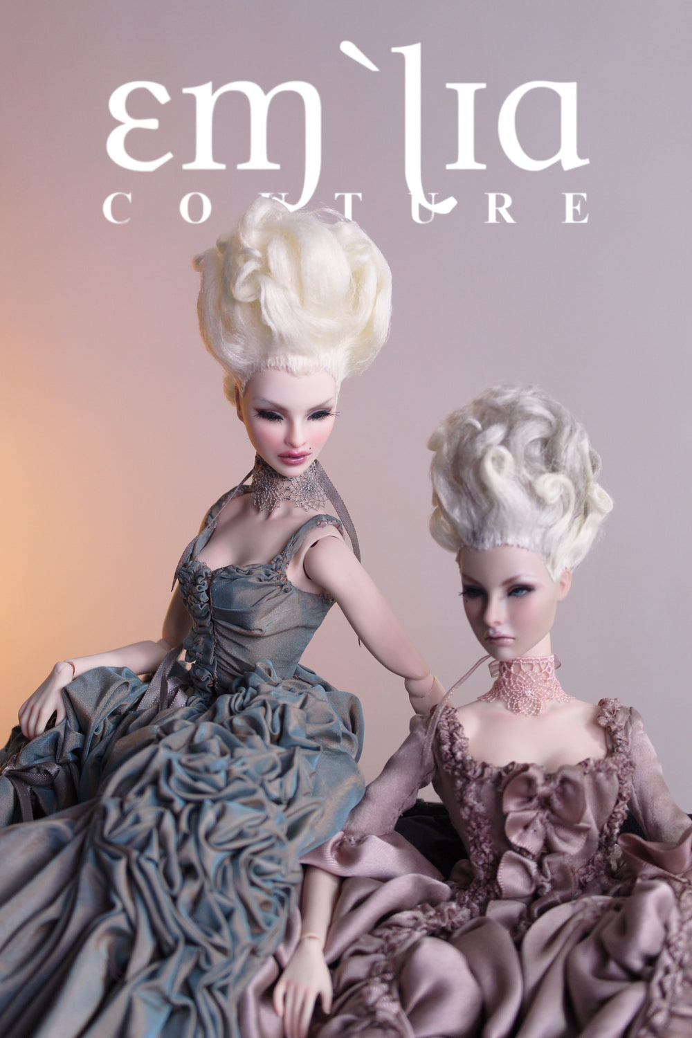 Fashion Royalty OOAK Marie Antoiette French Queens Duel Doll Set by doll artist Emilia Nieminen