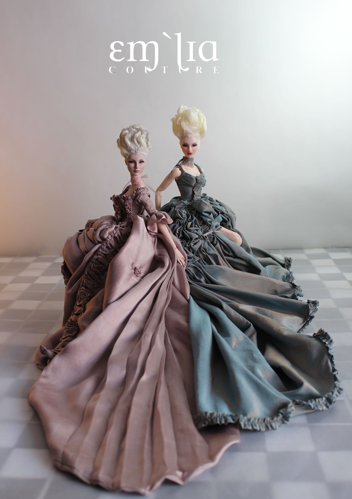 Fashion Royalty OOAK Marie Antoiette French Queens Duel Doll Set by doll artist Emilia Nieminen