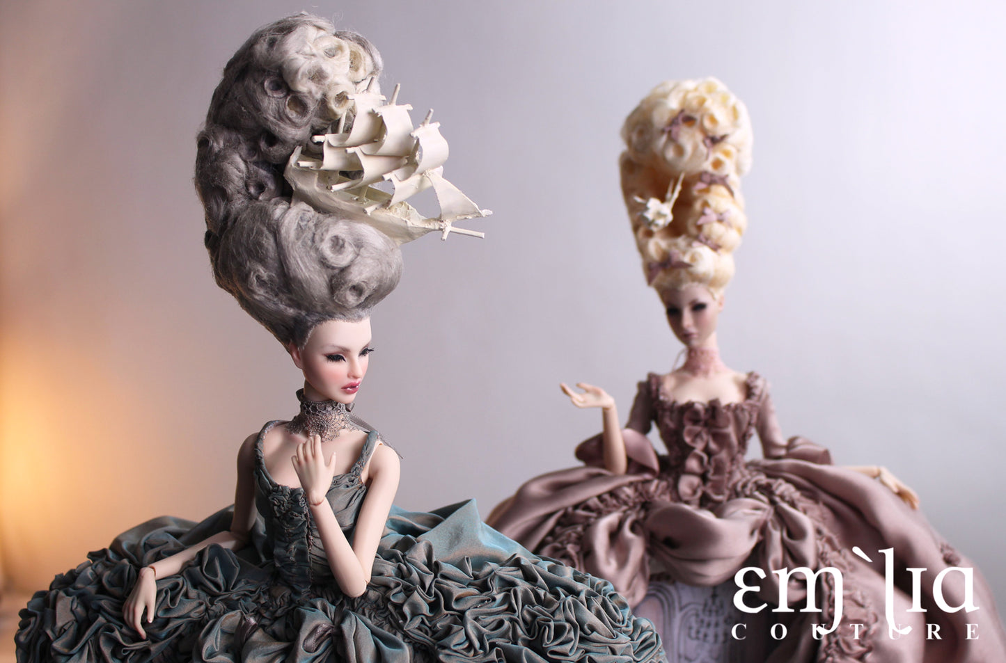 Fashion Royalty OOAK Marie Antoiette French Queens Duel Doll Set by doll artist Emilia Nieminen