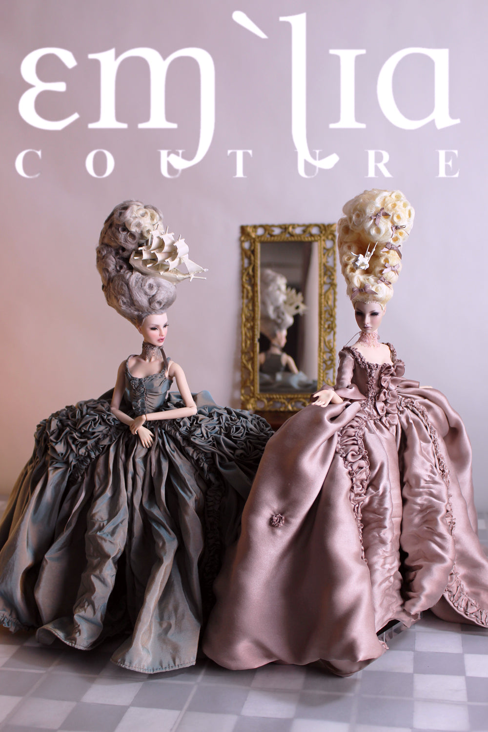 Fashion Royalty OOAK Marie Antoiette French Queens Duel Doll Set by doll artist Emilia Nieminen