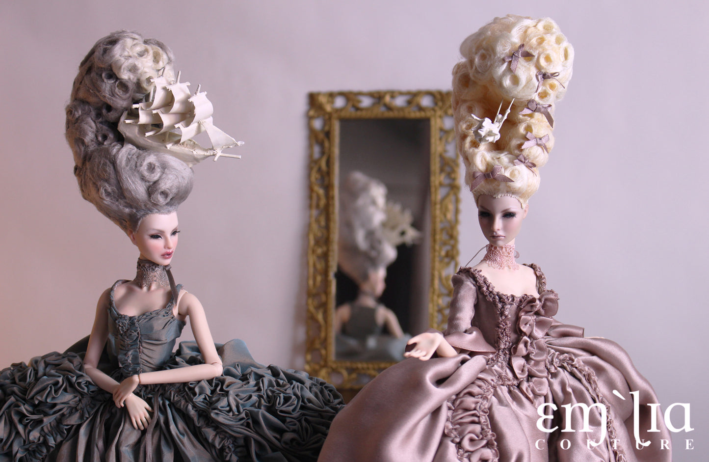 Fashion Royalty OOAK Marie Antoiette French Queens Duel Doll Set by doll artist Emilia Nieminen