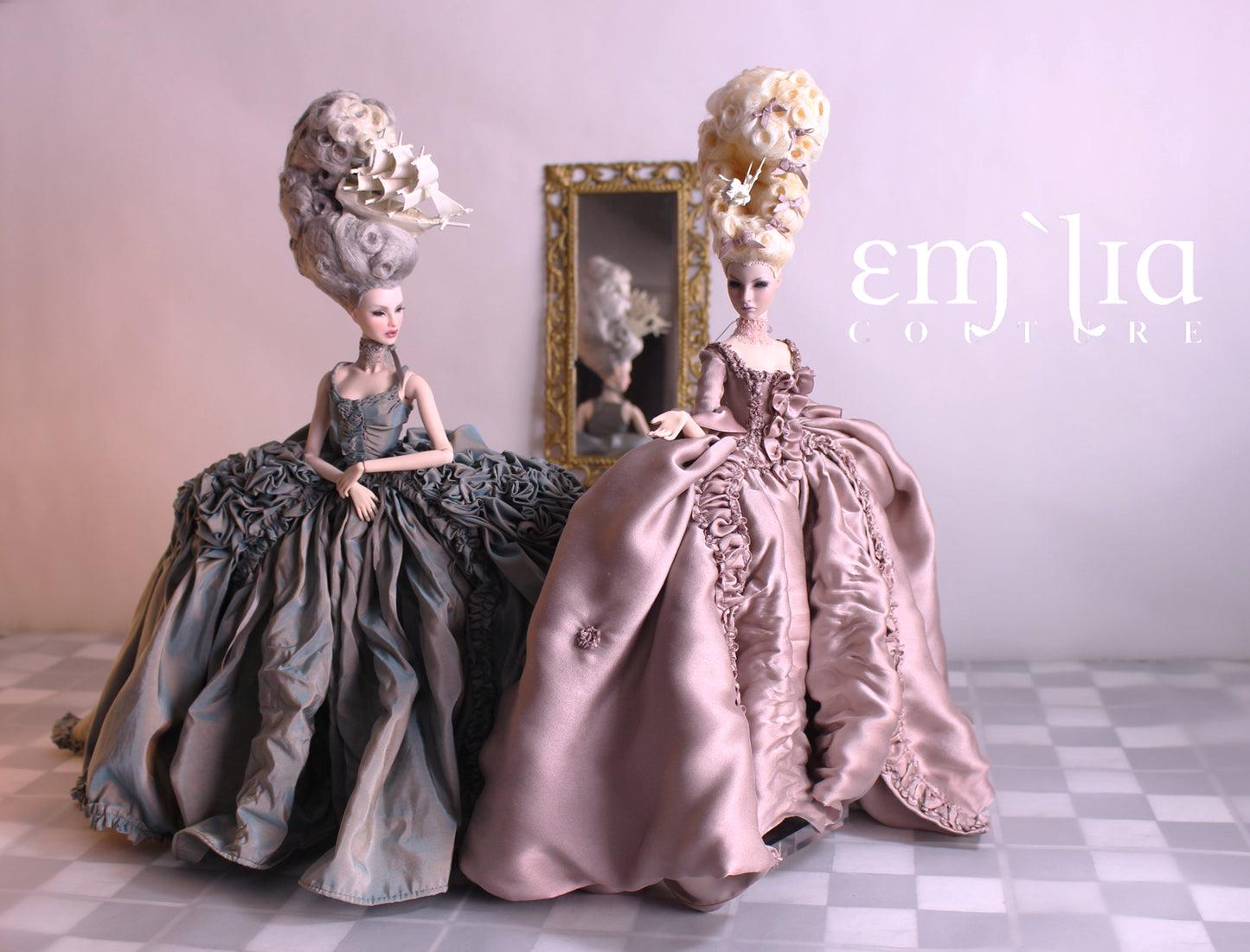 Fashion Royalty OOAK Marie Antoiette French Queens Duel Doll Set by doll artist Emilia Nieminen