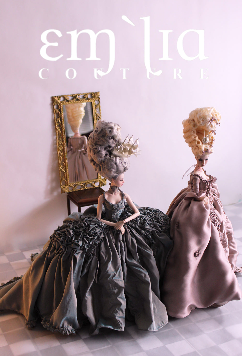 Fashion Royalty OOAK Marie Antoiette French Queens Duel Doll Set by doll artist Emilia Nieminen