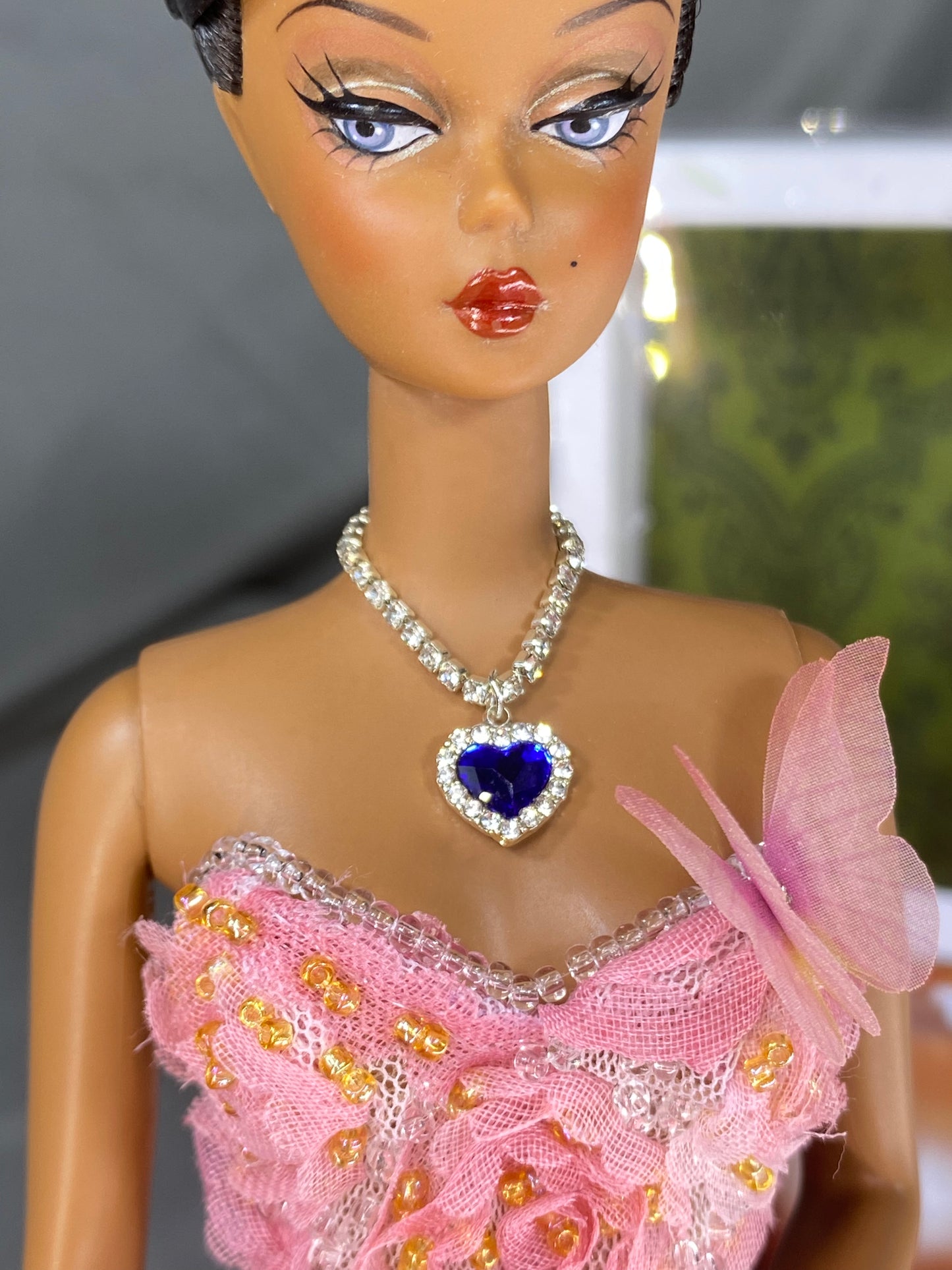 Heart of Ocean Necklace 4 Barbie Silkstone Poppy Parker Integrity Toys 12inch Doll